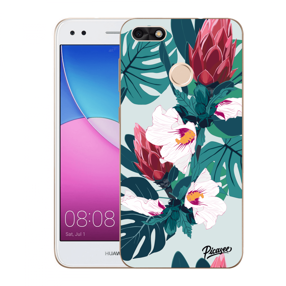 Picasee átlátszó szilikon tok az alábbi mobiltelefonokra Huawei P9 Lite Mini - Rhododendron