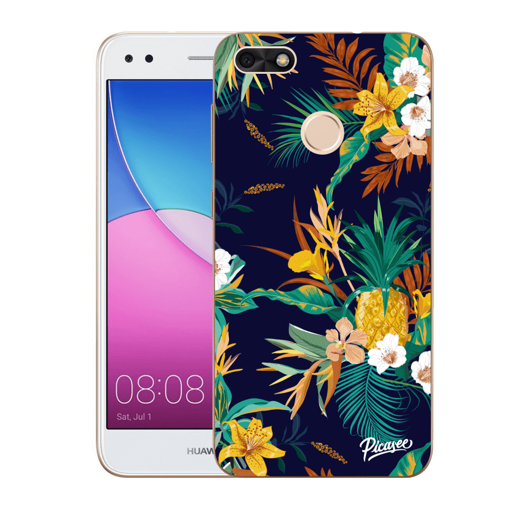 Picasee átlátszó szilikon tok az alábbi mobiltelefonokra Huawei P9 Lite Mini - Pineapple Color