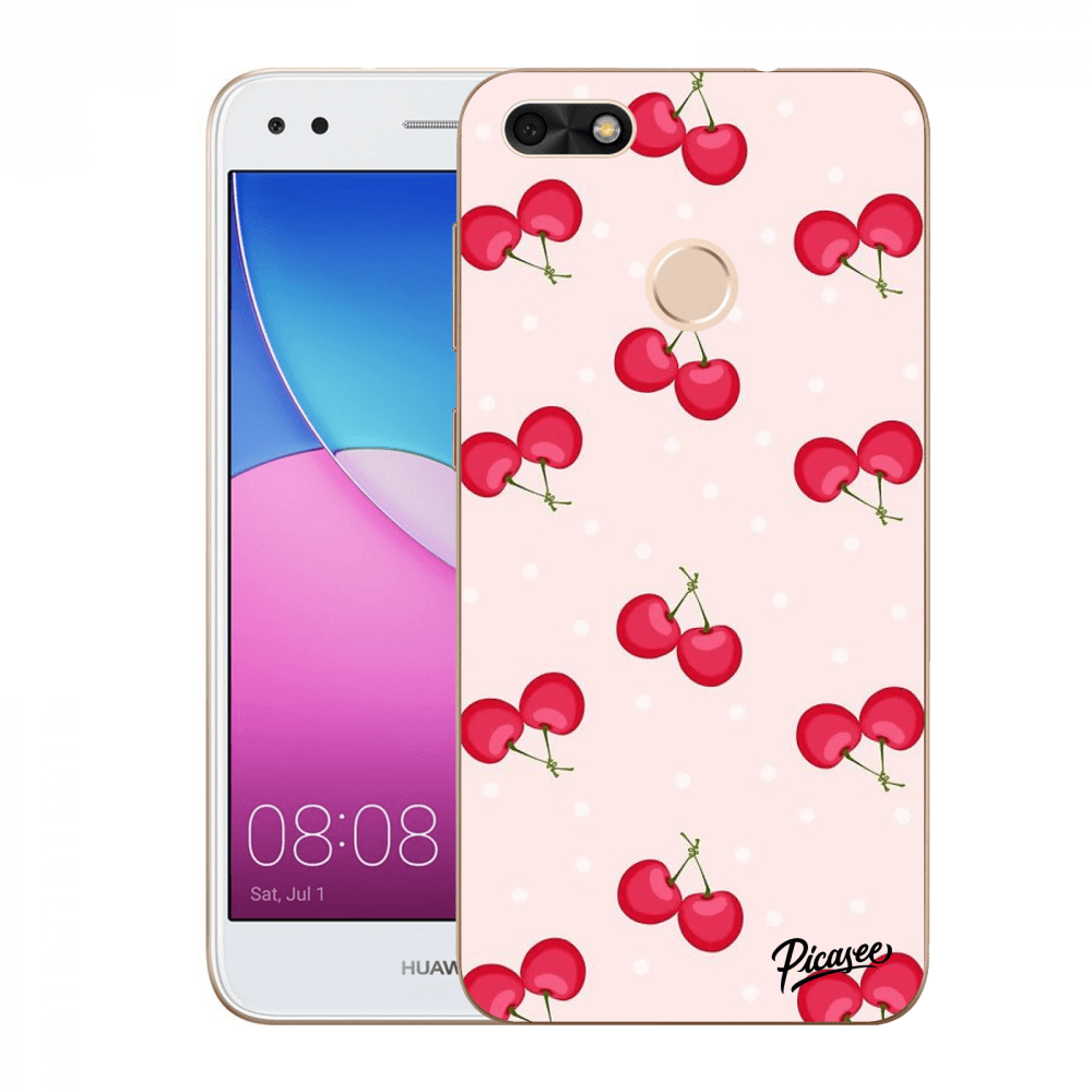 Picasee átlátszó szilikon tok az alábbi mobiltelefonokra Huawei P9 Lite Mini - Cherries
