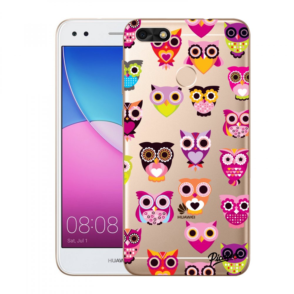 Picasee átlátszó szilikon tok az alábbi mobiltelefonokra Huawei P9 Lite Mini - Owls