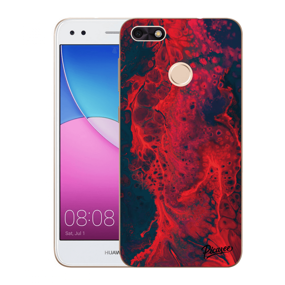 Picasee átlátszó szilikon tok az alábbi mobiltelefonokra Huawei P9 Lite Mini - Organic red