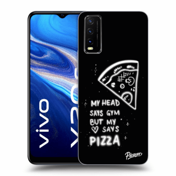 Picasee fekete szilikon tok az alábbi mobiltelefonokra Vivo Y20s - Pizza