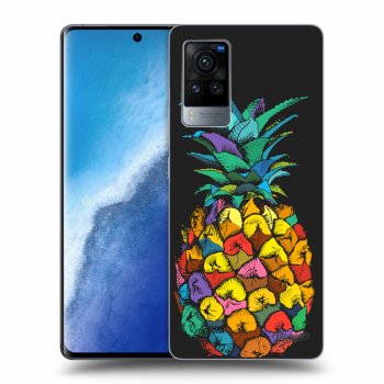 Picasee fekete szilikon tok az alábbi mobiltelefonokra Vivo X60 Pro 5G - Pineapple