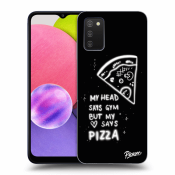 Picasee átlátszó szilikon tok az alábbi mobiltelefonokra Samsung Galaxy A03s A037G - Pizza