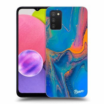 Szilikon tok erre a típusra Samsung Galaxy A03s A037G - Rainbow