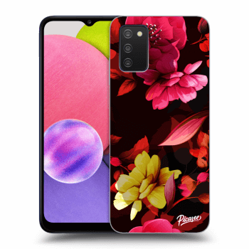 Szilikon tok erre a típusra Samsung Galaxy A03s A037G - Dark Peonny