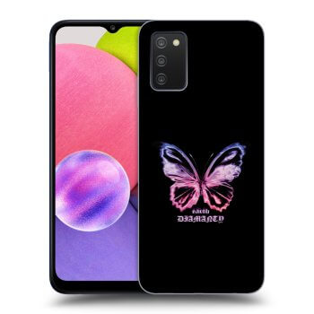 Picasee átlátszó szilikon tok az alábbi mobiltelefonokra Samsung Galaxy A03s A037G - Diamanty Purple