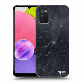 Szilikon tok erre a típusra Samsung Galaxy A03s A037G - Black marble