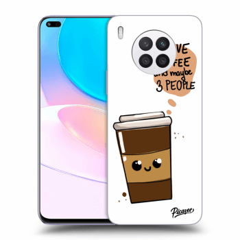 Szilikon tok erre a típusra Huawei Nova 8i - Cute coffee