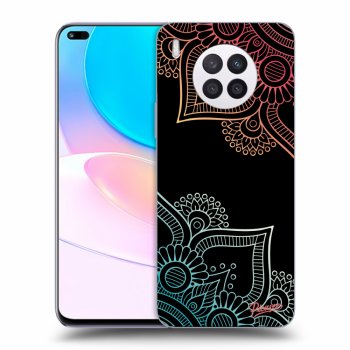 Szilikon tok erre a típusra Huawei Nova 8i - Flowers pattern