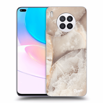 Picasee átlátszó szilikon tok az alábbi mobiltelefonokra Huawei Nova 8i - Cream marble