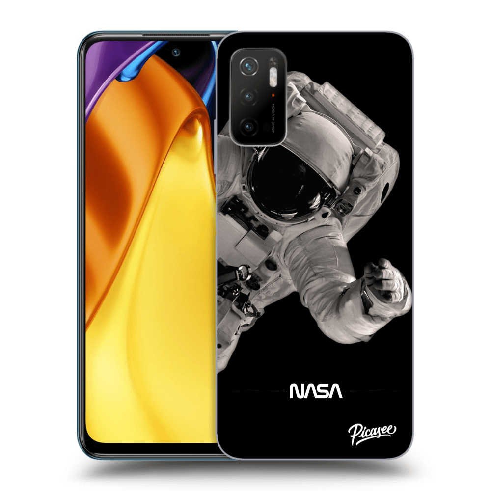 Picasee fekete szilikon tok az alábbi mobiltelefonokra Xiaomi Poco M3 Pro 5G - Astronaut Big