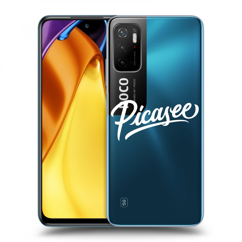 Picasee átlátszó szilikon tok az alábbi mobiltelefonokra Xiaomi Poco M3 Pro 5G - Picasee - White