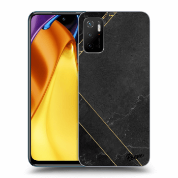 Picasee fekete szilikon tok az alábbi mobiltelefonokra Xiaomi Poco M3 Pro 5G - Black tile