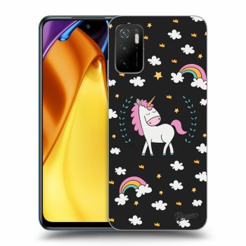 Picasee fekete szilikon tok az alábbi mobiltelefonokra Xiaomi Poco M3 Pro 5G - Unicorn star heaven