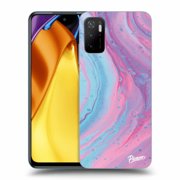 Szilikon tok erre a típusra Xiaomi Poco M3 Pro 5G - Pink liquid