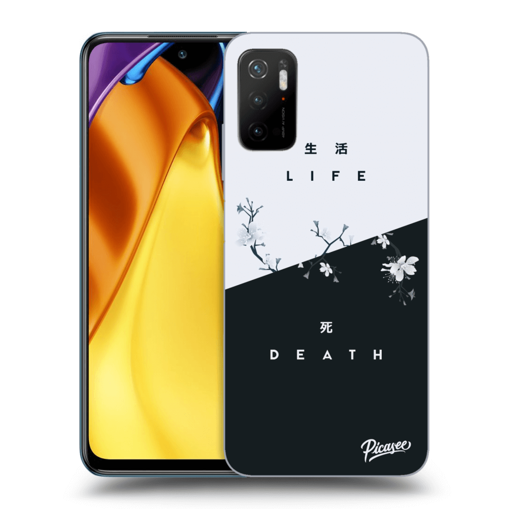 Picasee fekete szilikon tok az alábbi mobiltelefonokra Xiaomi Poco M3 Pro 5G - Life - Death