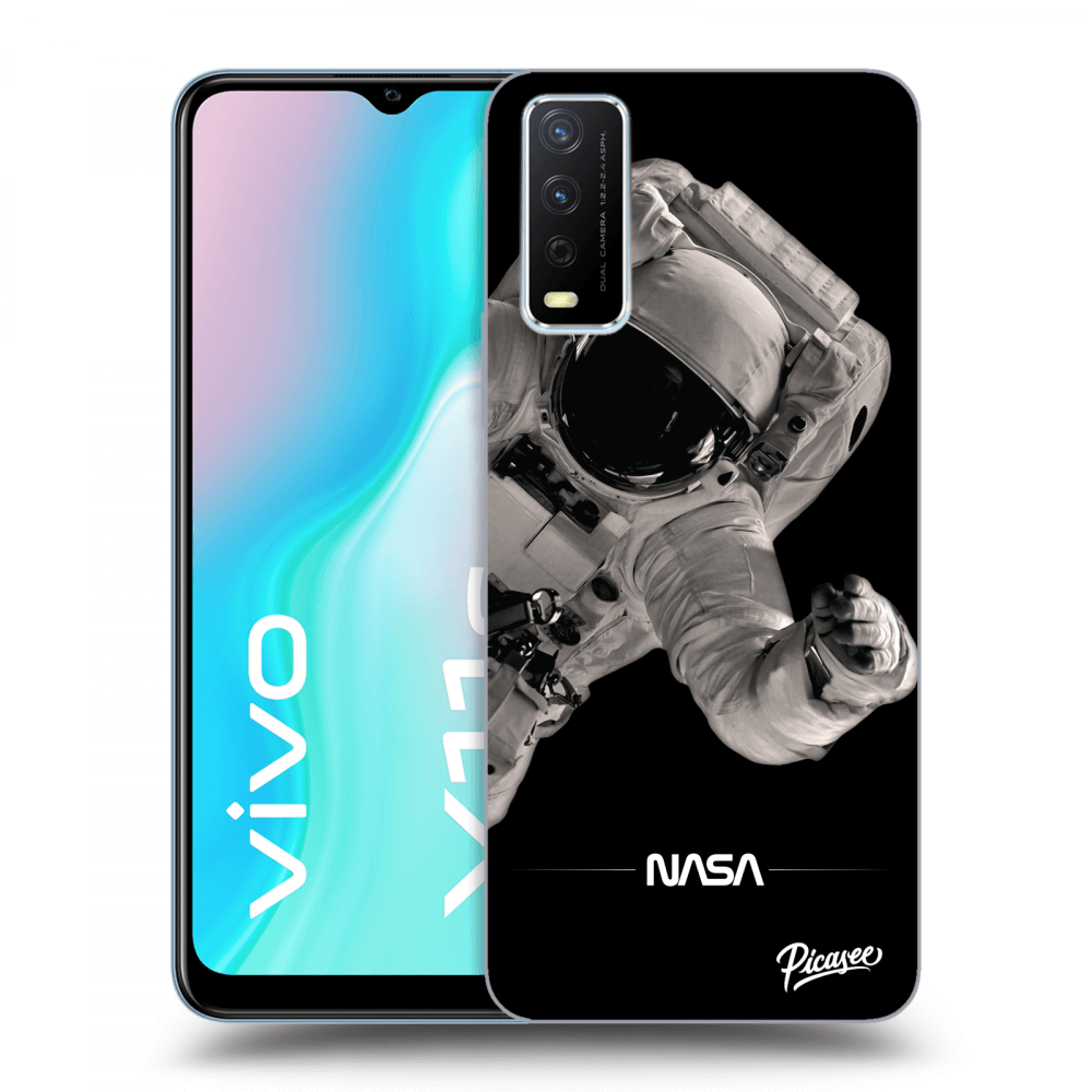 Picasee fekete szilikon tok az alábbi mobiltelefonokra Vivo Y11s - Astronaut Big
