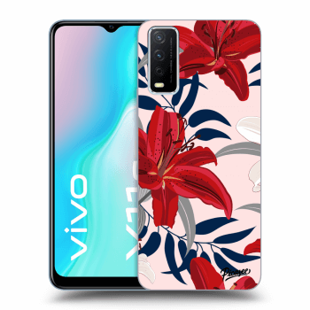 Szilikon tok erre a típusra Vivo Y11s - Red Lily