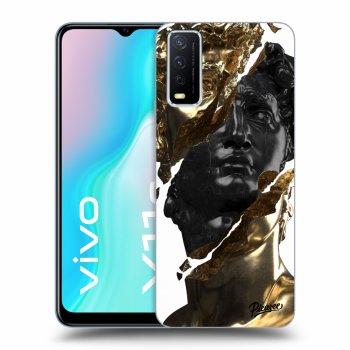 Szilikon tok erre a típusra Vivo Y11s - Gold - Black