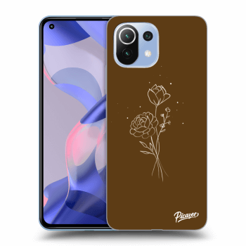 Picasee ULTIMATE CASE Xiaomi 11 Lite 5G NE - készülékre - Brown flowers