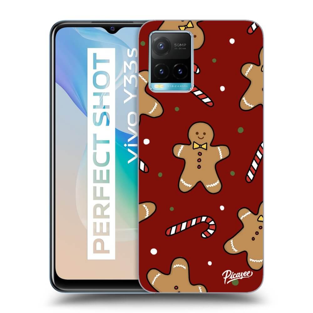 Picasee átlátszó szilikon tok az alábbi mobiltelefonokra Vivo Y33s - Gingerbread 2