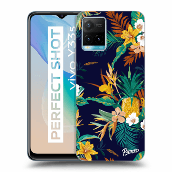 Szilikon tok erre a típusra Vivo Y33s - Pineapple Color