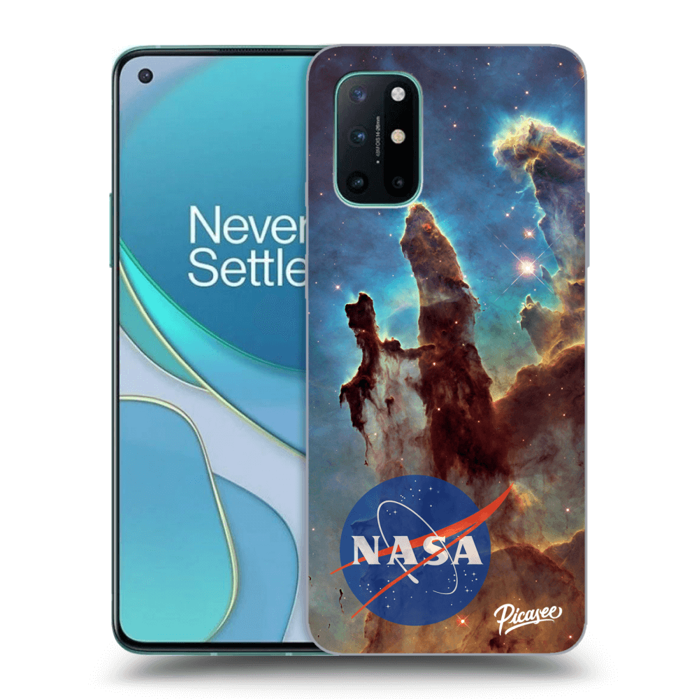 Picasee fekete szilikon tok az alábbi mobiltelefonokra OnePlus 8T - Eagle Nebula