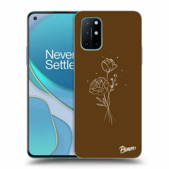 Tok az alábbi mobiltelefonokra OnePlus 8T - Brown flowers