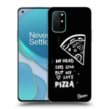 Picasee fekete szilikon tok az alábbi mobiltelefonokra OnePlus 8T - Pizza