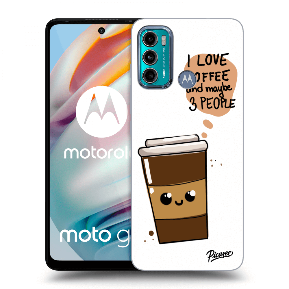 Picasee fekete szilikon tok az alábbi mobiltelefonokra Motorola Moto G60 - Cute coffee