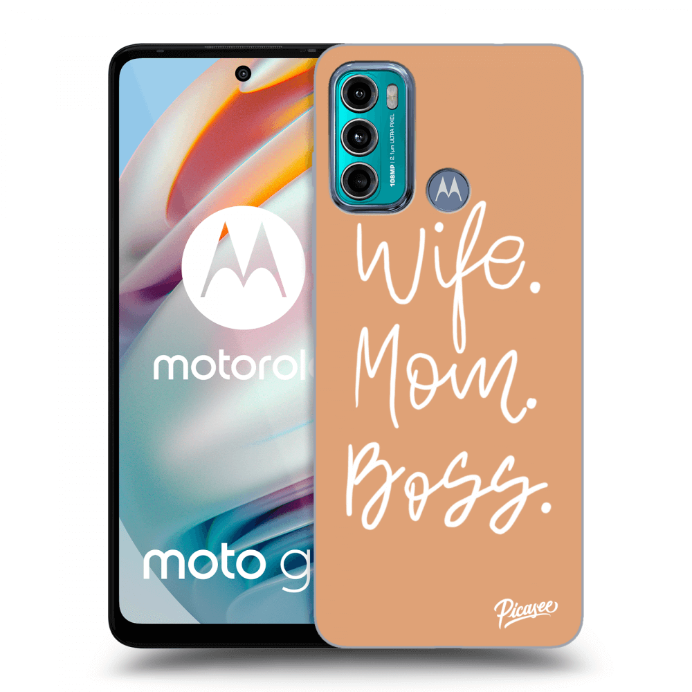 Picasee átlátszó szilikon tok az alábbi mobiltelefonokra Motorola Moto G60 - Boss Mama