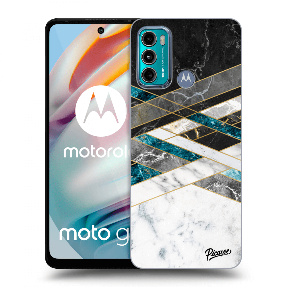 Picasee ULTIMATE CASE Motorola Moto G60 - készülékre - Black & White geometry