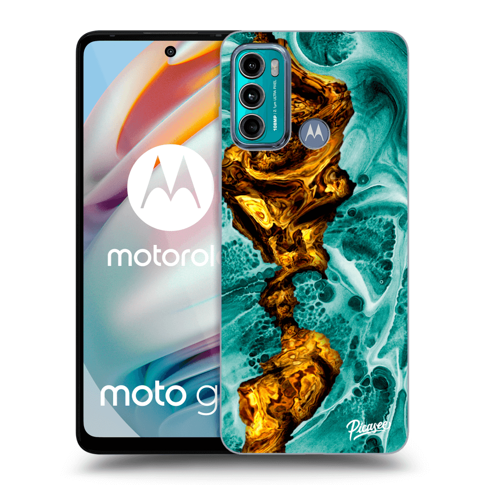 Picasee átlátszó szilikon tok az alábbi mobiltelefonokra Motorola Moto G60 - Goldsky