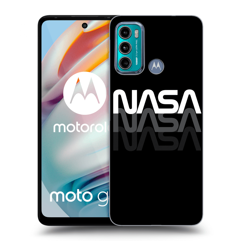 Picasee fekete szilikon tok az alábbi mobiltelefonokra Motorola Moto G60 - NASA Triple