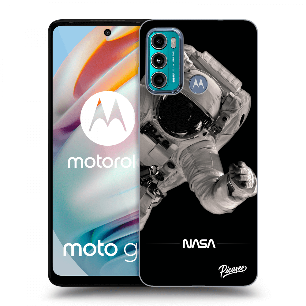 Picasee fekete szilikon tok az alábbi mobiltelefonokra Motorola Moto G60 - Astronaut Big