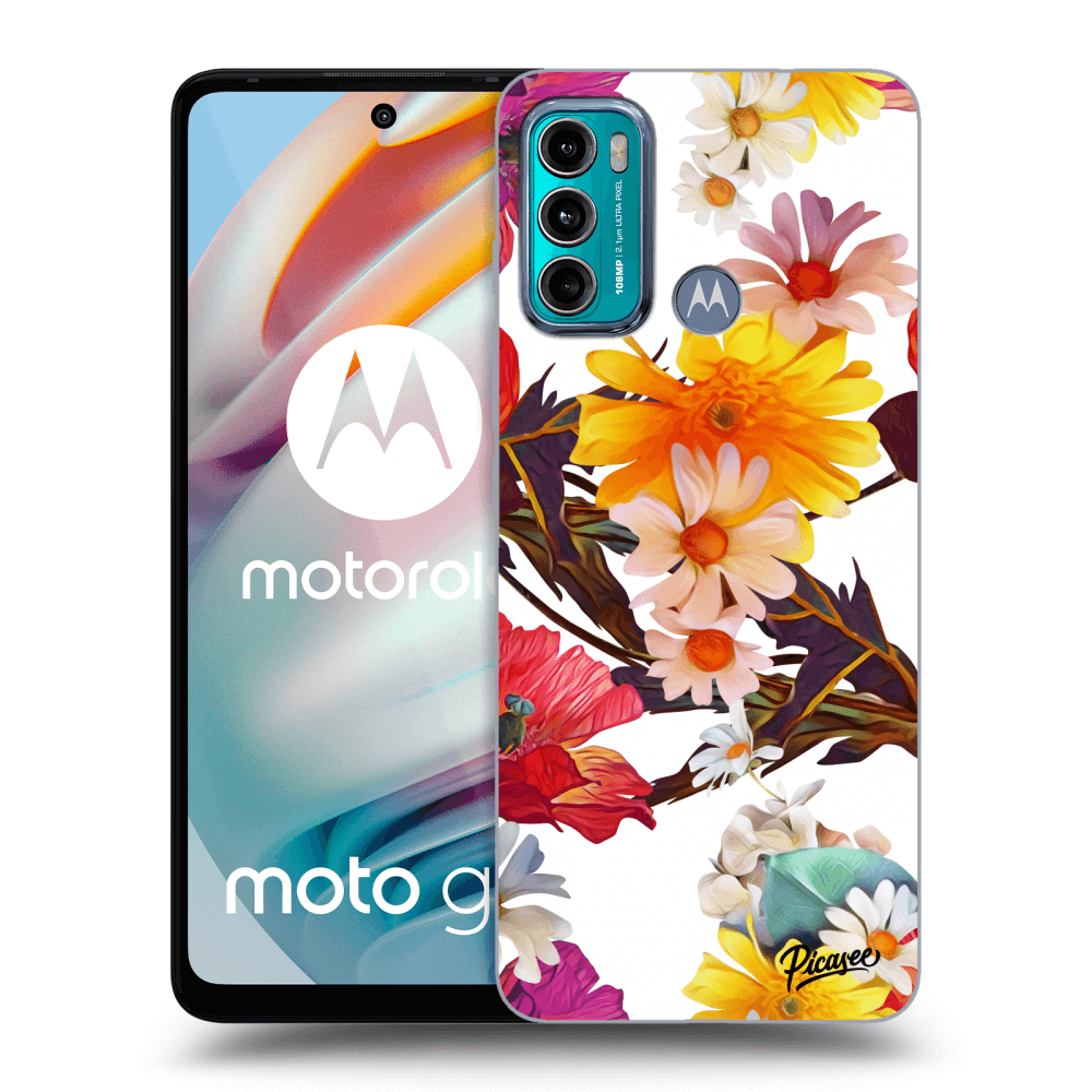 Picasee fekete szilikon tok az alábbi mobiltelefonokra Motorola Moto G60 - Meadow