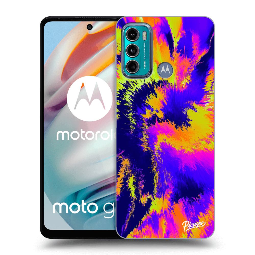Picasee fekete szilikon tok az alábbi mobiltelefonokra Motorola Moto G60 - Burn
