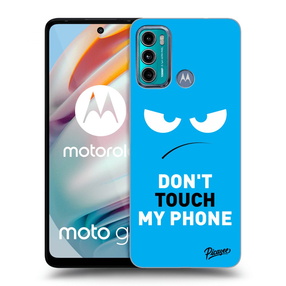 Picasee átlátszó szilikon tok az alábbi mobiltelefonokra Motorola Moto G60 - Angry Eyes - Blue
