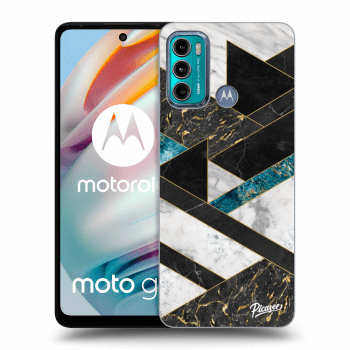 Picasee fekete szilikon tok az alábbi mobiltelefonokra Motorola Moto G60 - Dark geometry
