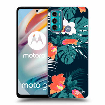 Picasee fekete szilikon tok az alábbi mobiltelefonokra Motorola Moto G60 - Monstera Color