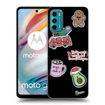 Szilikon tok erre a típusra Motorola Moto G60 - Christmas Stickers