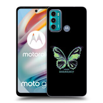 Picasee fekete szilikon tok az alábbi mobiltelefonokra Motorola Moto G60 - Diamanty Blue