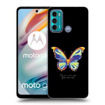 Picasee átlátszó szilikon tok az alábbi mobiltelefonokra Motorola Moto G60 - Diamanty Black