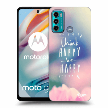 Picasee fekete szilikon tok az alábbi mobiltelefonokra Motorola Moto G60 - Think happy be happy