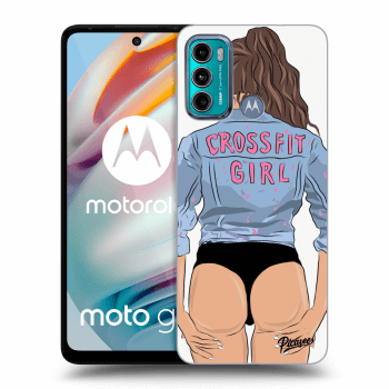 Picasee átlátszó szilikon tok az alábbi mobiltelefonokra Motorola Moto G60 - Crossfit girl - nickynellow