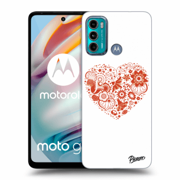Picasee átlátszó szilikon tok az alábbi mobiltelefonokra Motorola Moto G60 - Big heart