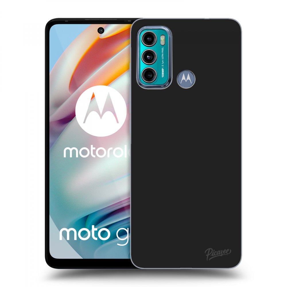 Picasee fekete szilikon tok az alábbi mobiltelefonokra Motorola Moto G60 - Clear