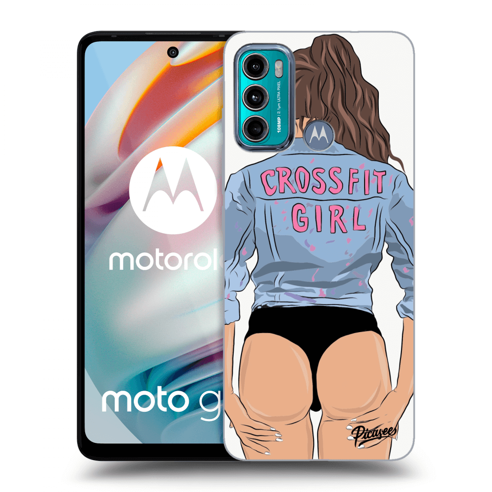 Picasee fekete szilikon tok az alábbi mobiltelefonokra Motorola Moto G60 - Crossfit girl - nickynellow
