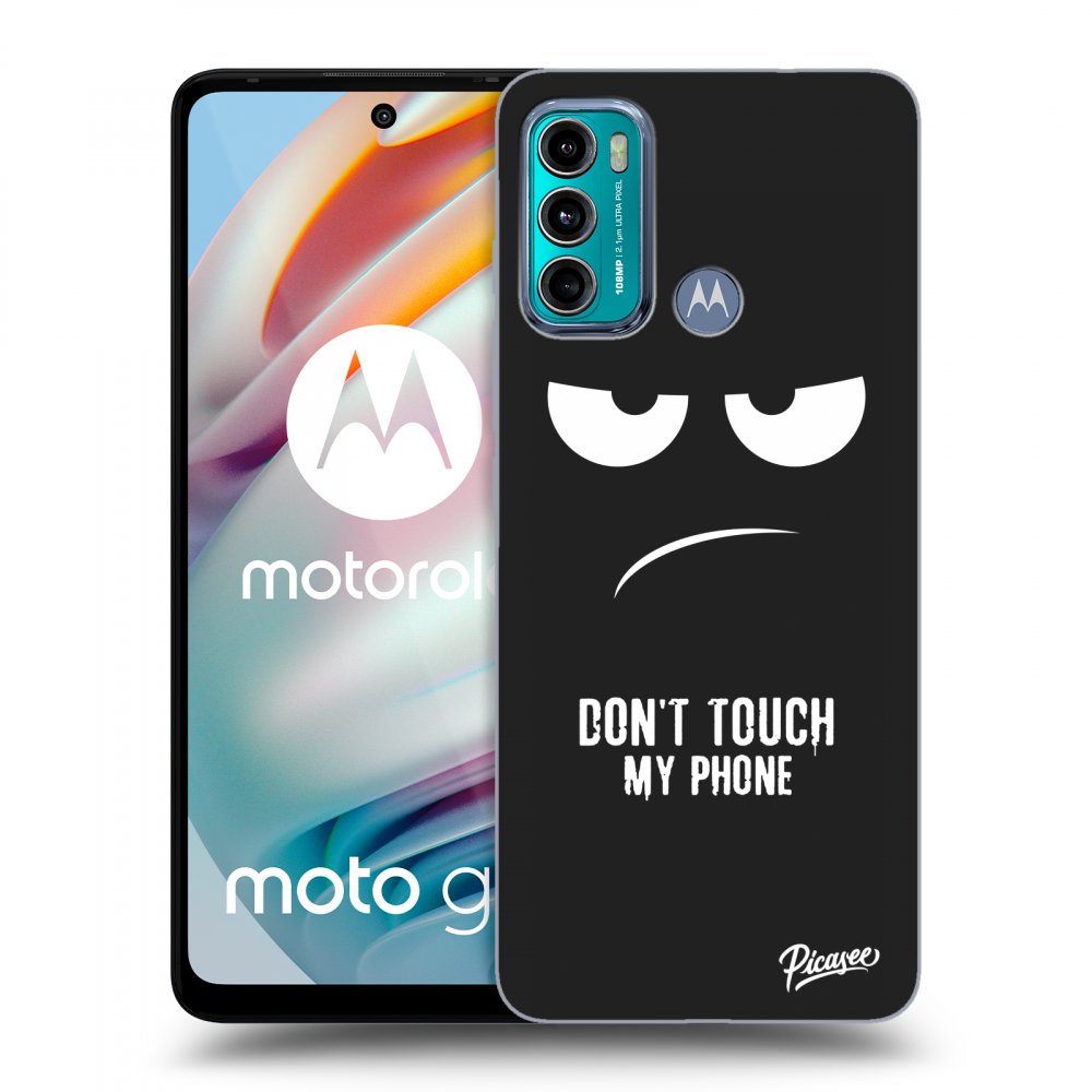 Picasee fekete szilikon tok az alábbi mobiltelefonokra Motorola Moto G60 - Don't Touch My Phone